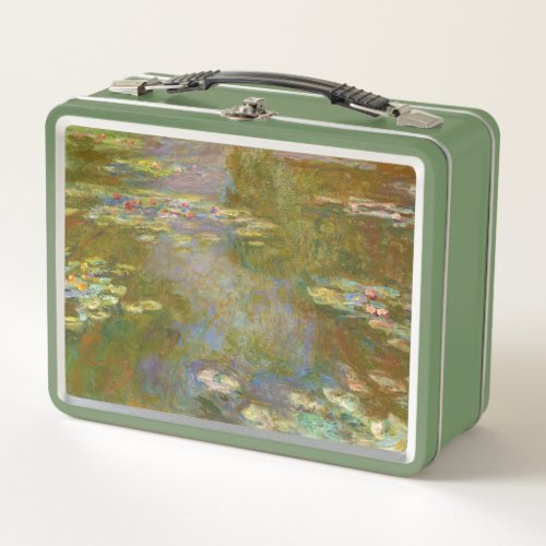 Claude Monet _ Water Lily Pond 1917 Metal Lunch Box