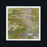 Claude Monet - Water Lily Pond 1917 Napkins<br><div class="desc">Water Lily Pond (Nympheas) - Claude Monet,  Oil on Canvas,  1917-1919</div>