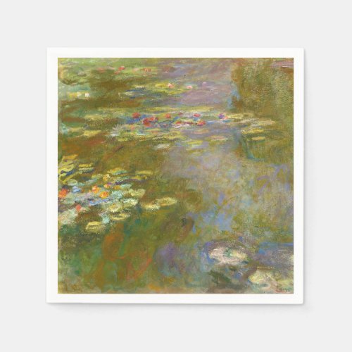Claude Monet _ Water Lily Pond 1917 Napkins
