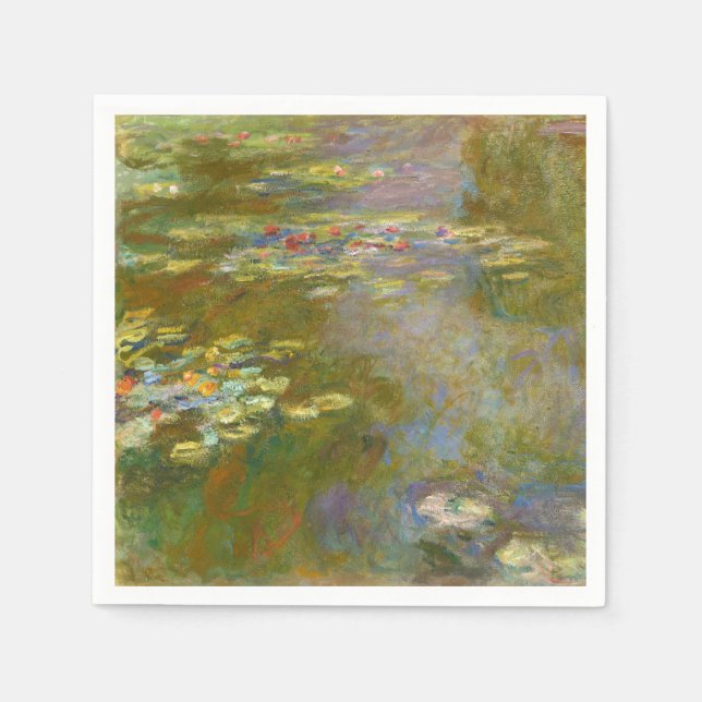 Claude Monet - Water Lily Pond 1917 Napkins (Front)