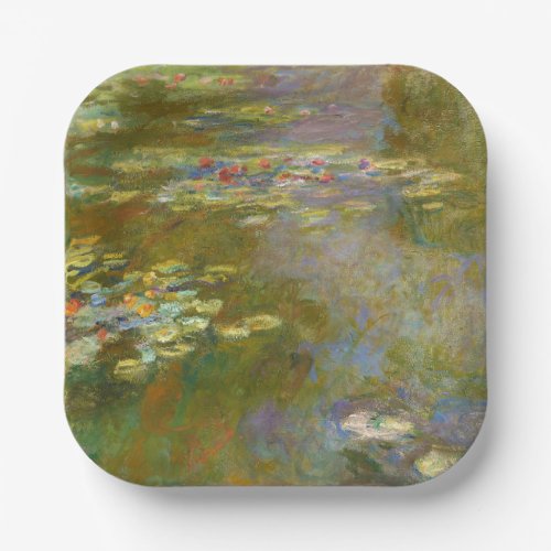 Claude Monet _ Water Lily Pond 1917 Paper Plates