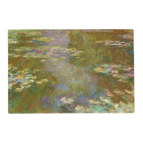 Claude Monet _ Water Lily Pond 1917 Placemat