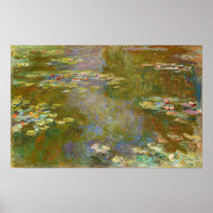 Claude Monet - Water Lily Pond 1917 Poster