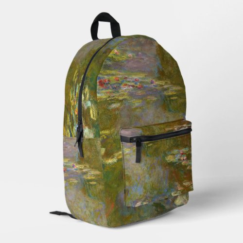 Claude Monet _ Water Lily Pond 1917 Printed Backpack