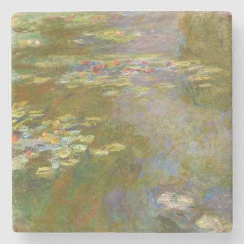 Claude Monet _ Water Lily Pond 1917 Stone Coaster