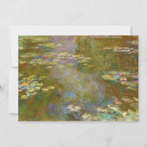 Claude Monet _ Water Lily Pond 1917 Thank You Card