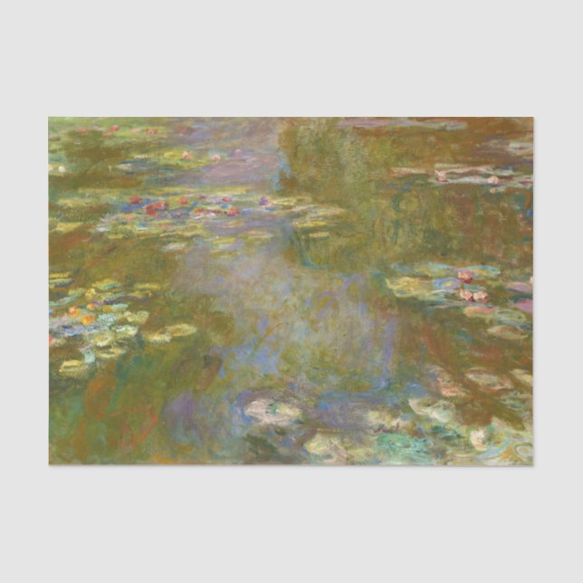 Claude Monet - Water Lily Pond 1917 Tissue Paper (Front)
