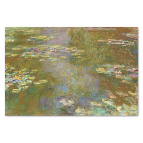 Claude Monet _ Water Lily Pond 1917 Tissue Paper