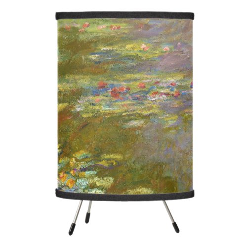Claude Monet _ Water Lily Pond 1917 Tripod Lamp
