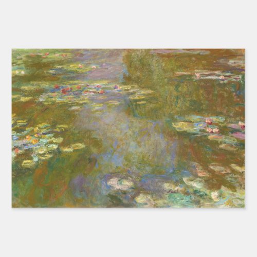 Claude Monet _ Water Lily Pond 1917 Wrapping Paper Sheets