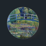 Claude Monet Water Lily Pond Button<br><div class="desc">Water Lily Pond painted by Claude Monet in 1899.</div>