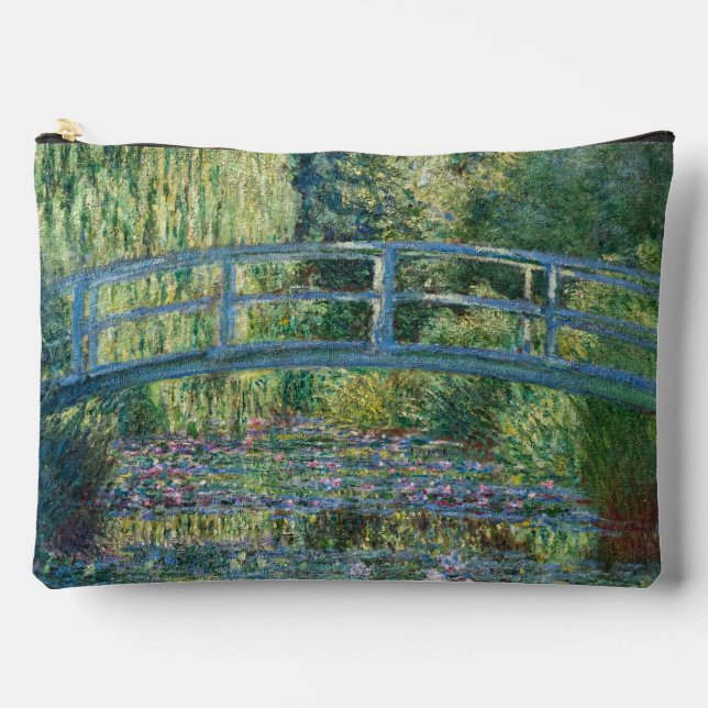 Claude Monet - Water Lily pond, Green Harmony Accessory Pouch (Front)