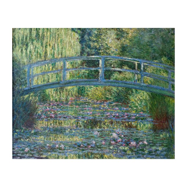 Claude Monet - Water Lily pond, Green Harmony Acrylic Print (Front)