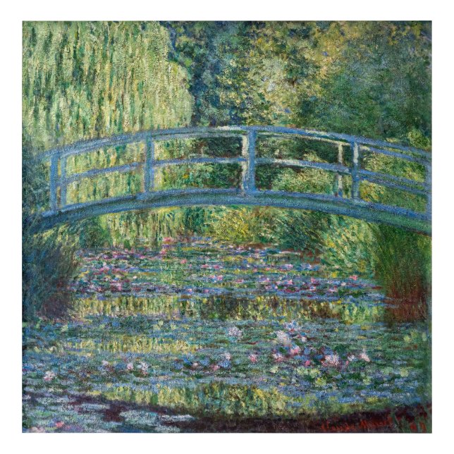 Claude Monet - Water Lily pond, Green Harmony Acrylic Print (Front)
