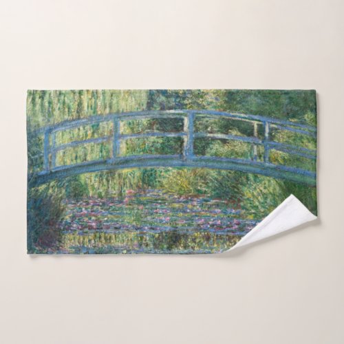Claude Monet _ Water Lily pond Green Harmony Bath Towel Set
