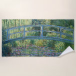 Claude Monet - Water Lily pond, Green Harmony Beach Towel<br><div class="desc">Water Lily pond,  Green Harmony / Le Bassin aux Nympheas,  Harmonie Verte by Claude Monet in 1899</div>