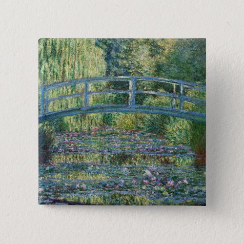 Claude Monet _ Water Lily pond Green Harmony Button