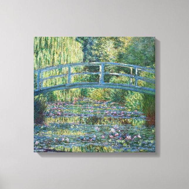Claude Monet - Water Lily pond, Green Harmony Canvas Print (Front)