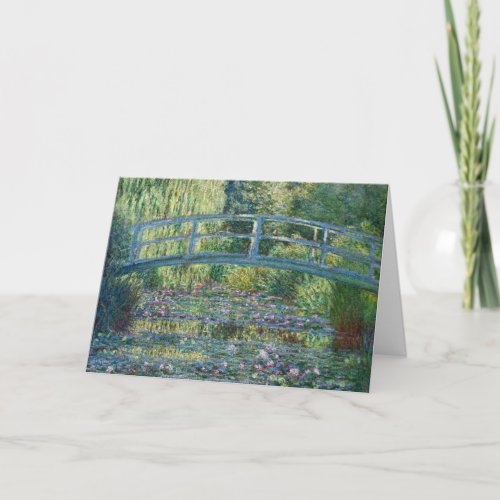 Claude Monet _ Water Lily pond Green Harmony Card