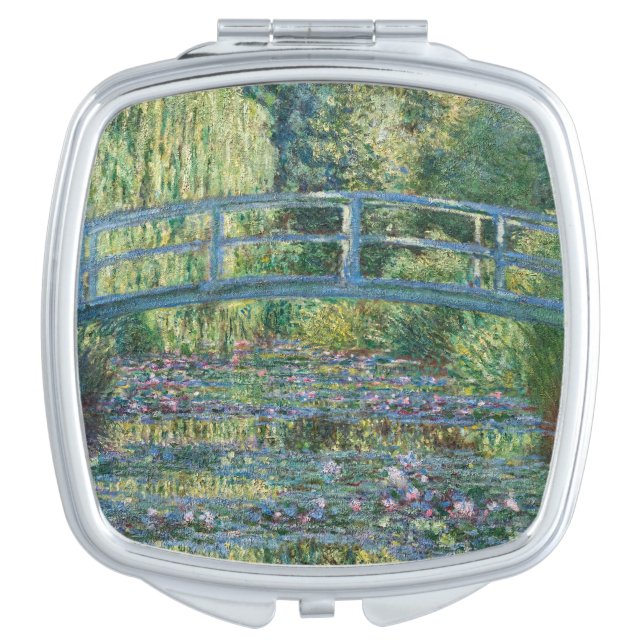 Claude Monet - Water Lily pond, Green Harmony Compact Mirror (Front)