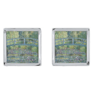 Claude Monet - Water Lily pond, Green Harmony Cufflinks