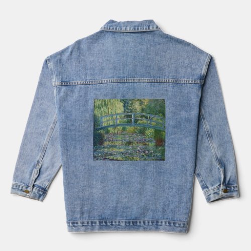 Claude Monet _ Water Lily pond Green Harmony Denim Jacket