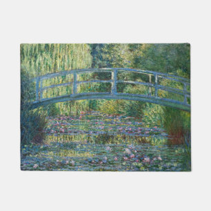 Claude Monet - Water Lily pond, Green Harmony Doormat