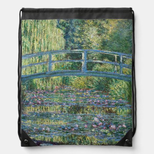 Claude Monet _ Water Lily pond Green Harmony Drawstring Bag