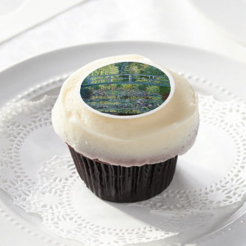 Claude Monet _ Water Lily pond Green Harmony Edible Frosting Rounds