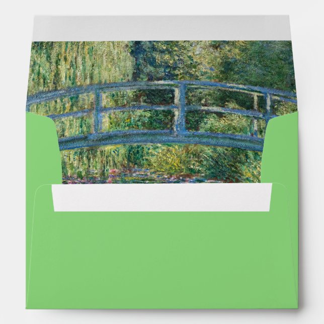 Claude Monet - Water Lily pond, Green Harmony Envelope (Back (Bottom))
