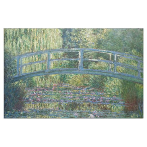 Claude Monet - Water Lily pond, Green Harmony Fabric