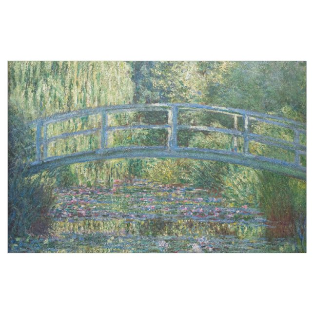 Claude Monet - Water Lily pond, Green Harmony Fabric (Yard)