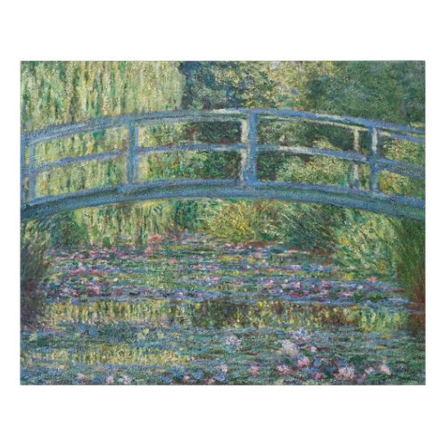 Claude Monet _ Water Lily pond Green Harmony Faux Canvas Print