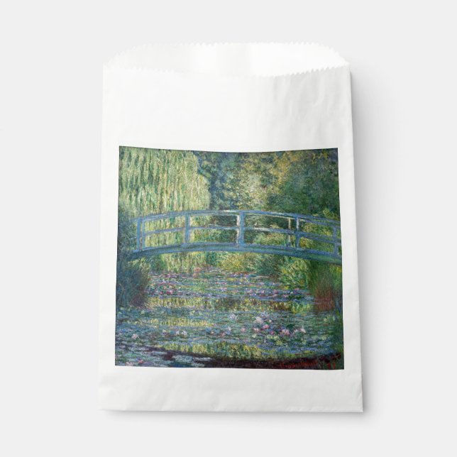 Claude Monet - Water Lily pond, Green Harmony Favor Bag (Front)