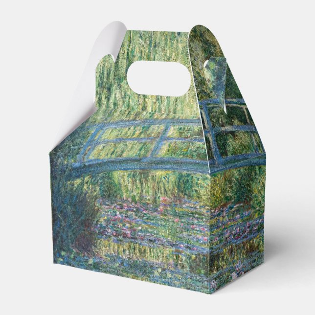 Claude Monet - Water Lily pond, Green Harmony Favor Boxes (Front Side)