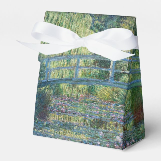 Claude Monet - Water Lily pond, Green Harmony Favor Boxes (Front Side)