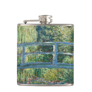 Claude Monet - Water Lily pond, Green Harmony Flask