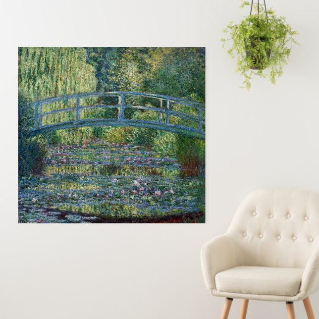 Claude Monet - Water Lily pond, Green Harmony Foam Board (In Situ (Wall))