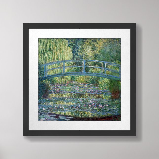 Claude Monet - Water Lily pond, Green Harmony Framed Art (Framed Front)