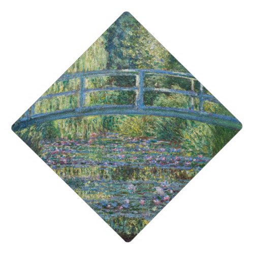 Claude Monet _ Water Lily pond Green Harmony Graduation Cap Topper