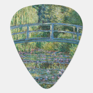 Claude Monet - Water Lily pond, Green Harmony Guitar Pick