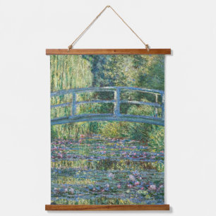 Claude Monet - Water Lily pond, Green Harmony Hanging Tapestry