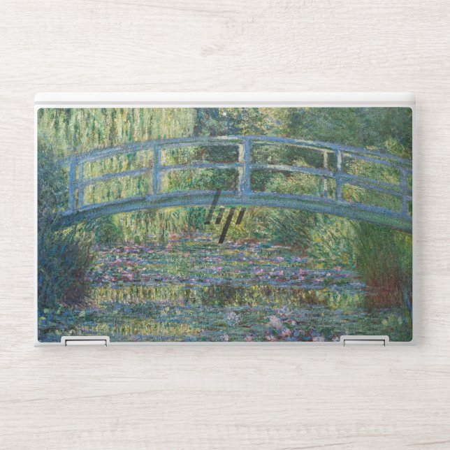 Claude Monet - Water Lily pond, Green Harmony HP Laptop Skin (Front)