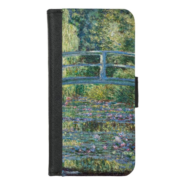 Claude Monet - Water Lily pond, Green Harmony iPhone Wallet Case (Front)