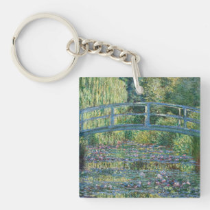Claude Monet - Water Lily pond, Green Harmony Keychain