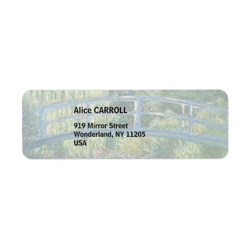 Claude Monet _ Water Lily pond Green Harmony Label