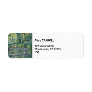 Claude Monet - Water Lily pond, Green Harmony Label