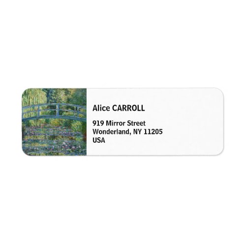 Claude Monet _ Water Lily pond Green Harmony Label