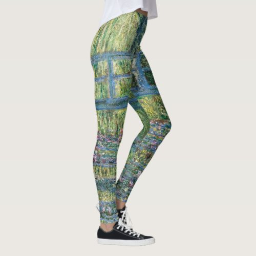 Claude Monet _ Water Lily pond Green Harmony Leggings