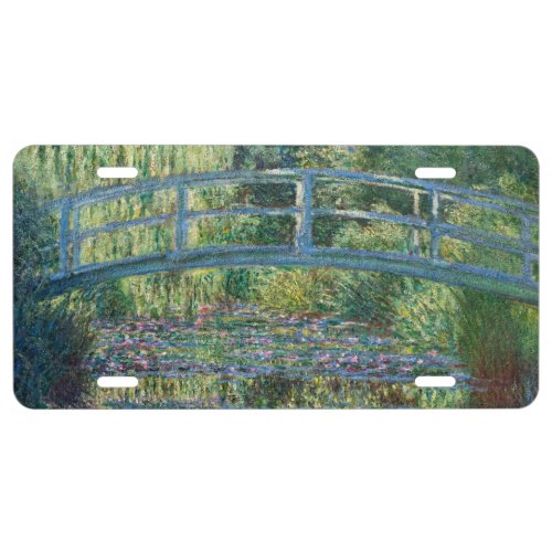Claude Monet _ Water Lily pond Green Harmony License Plate